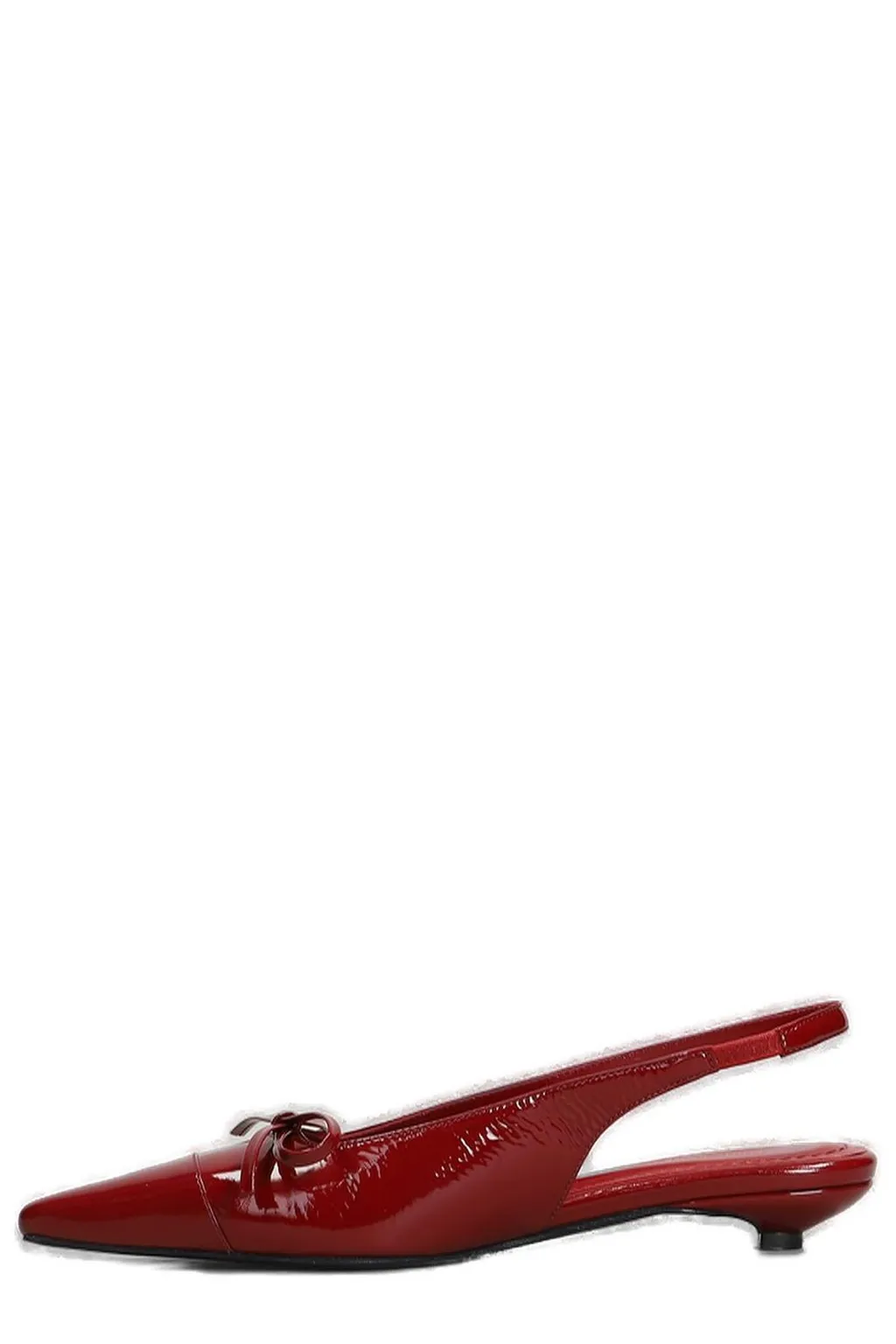 Anine Bing Zoey Bow Detailed Slingback Pumps