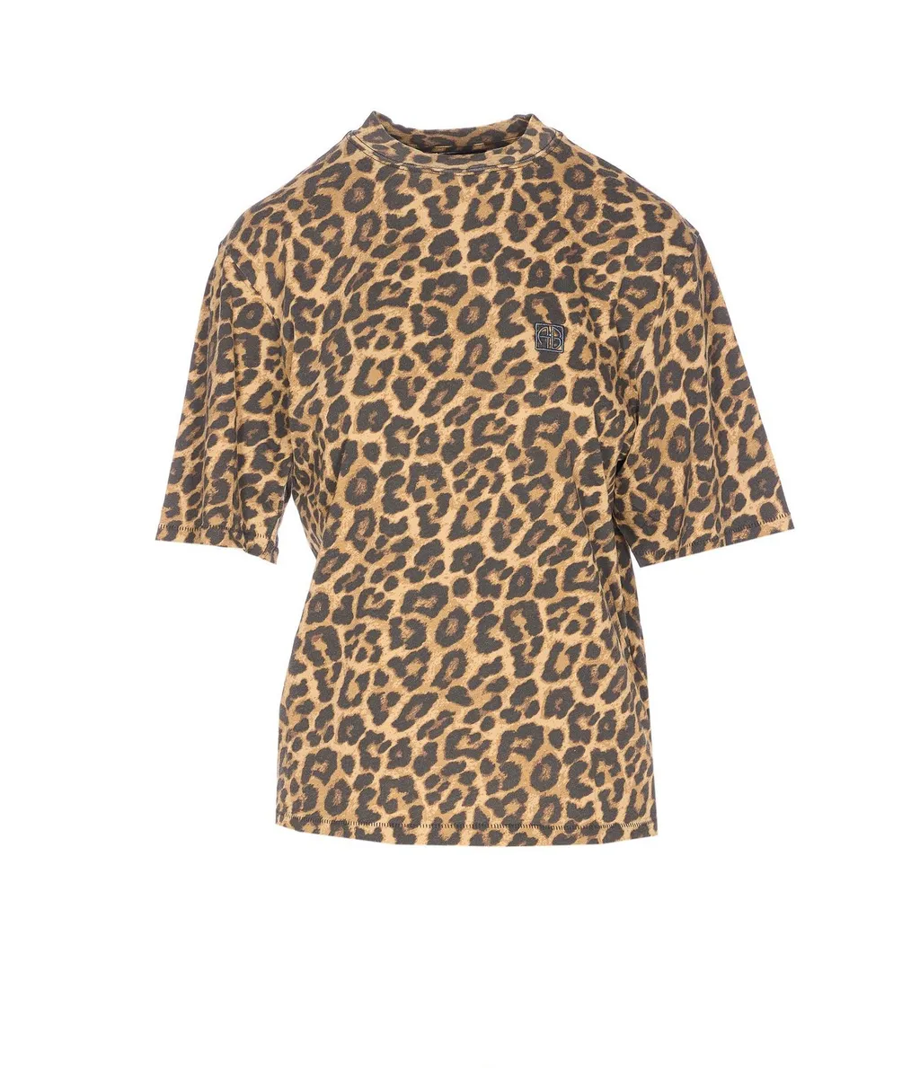 Anine Bing Leopard Avi T-Shirt
