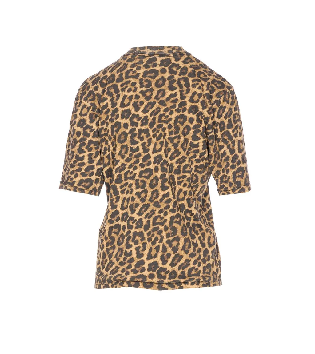 Anine Bing Leopard Avi T-Shirt