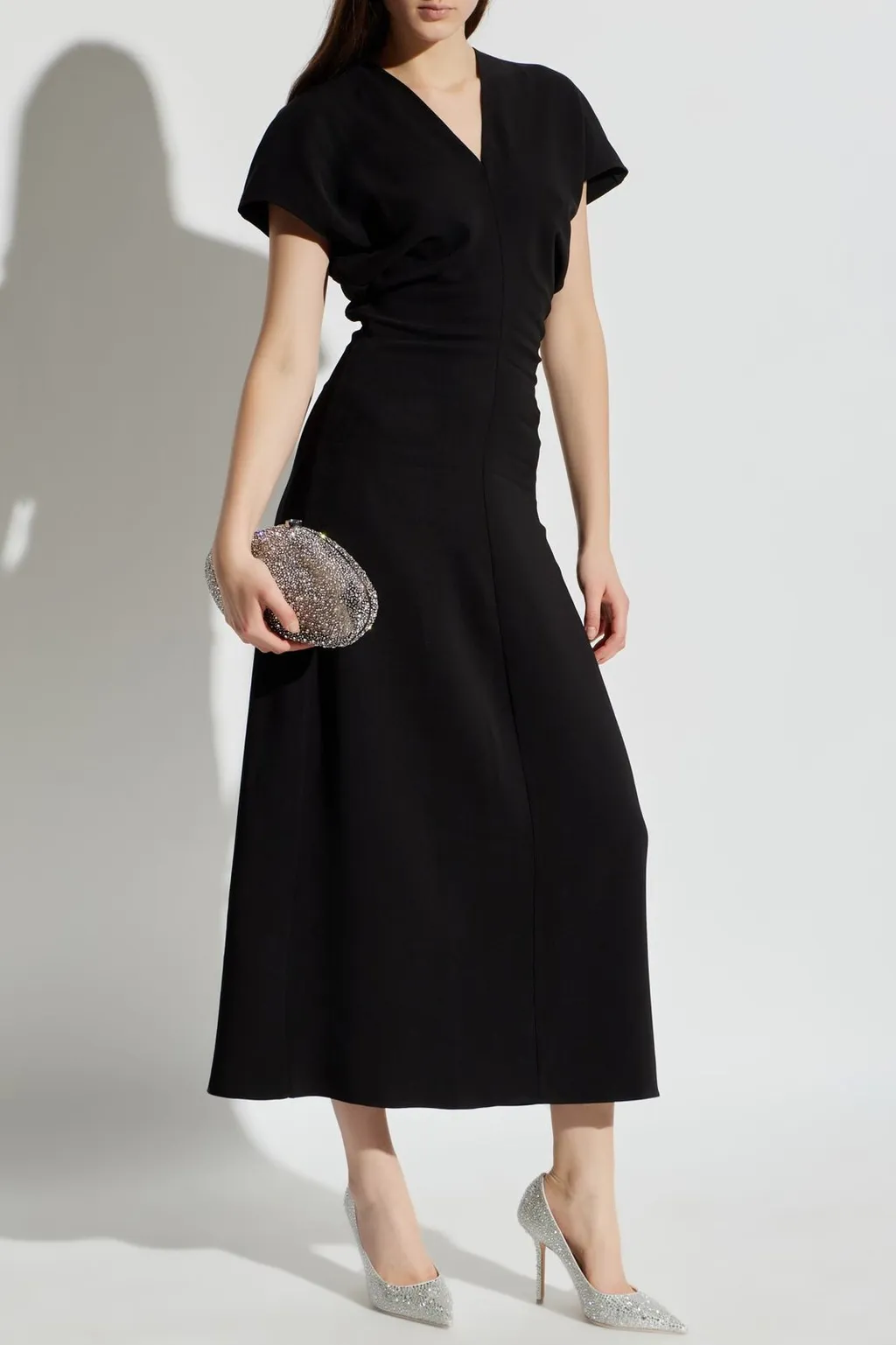 Anine Bing V-Neck Midi Dress