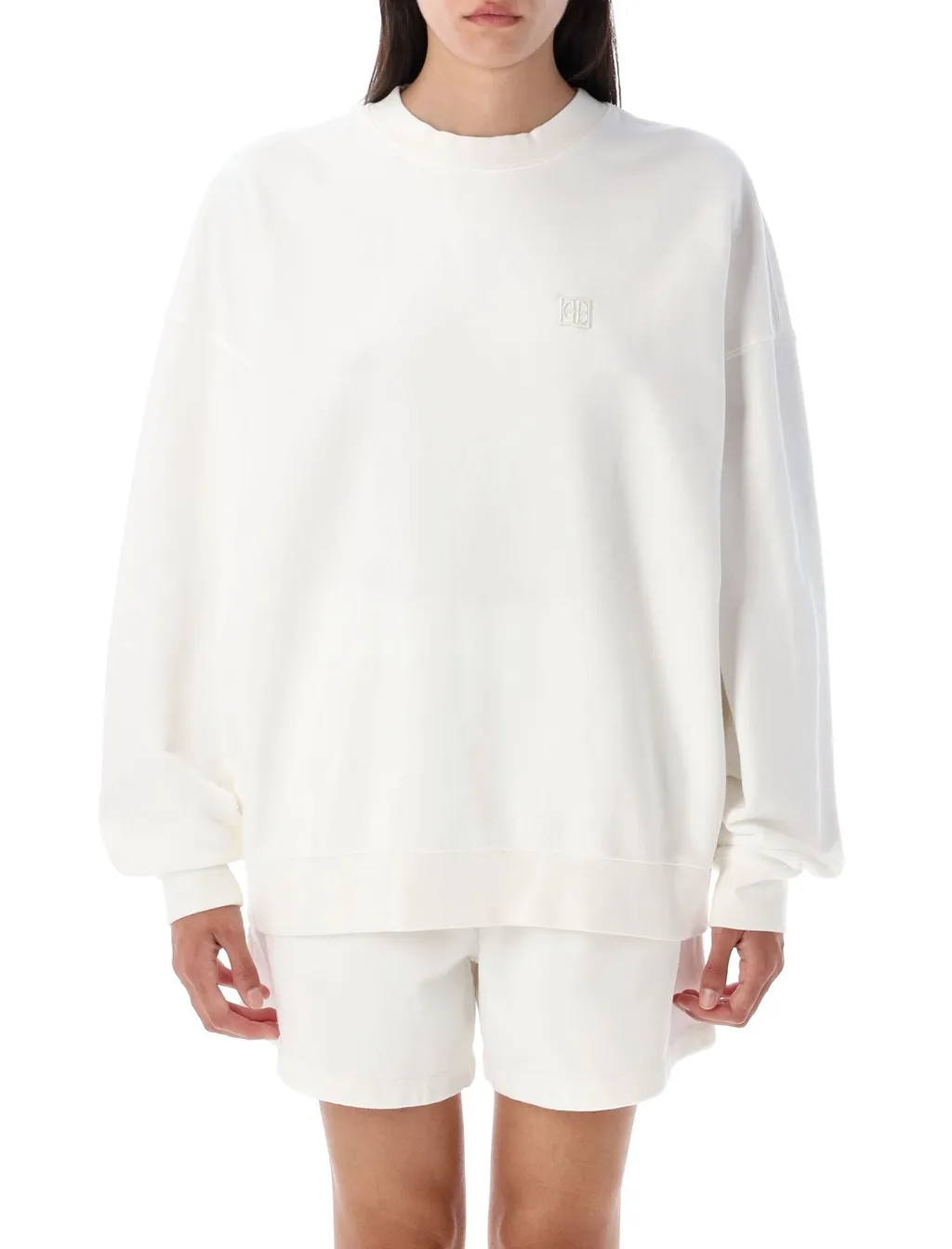 Anine Bing Miles Logo Embroidered Sweatshirt
