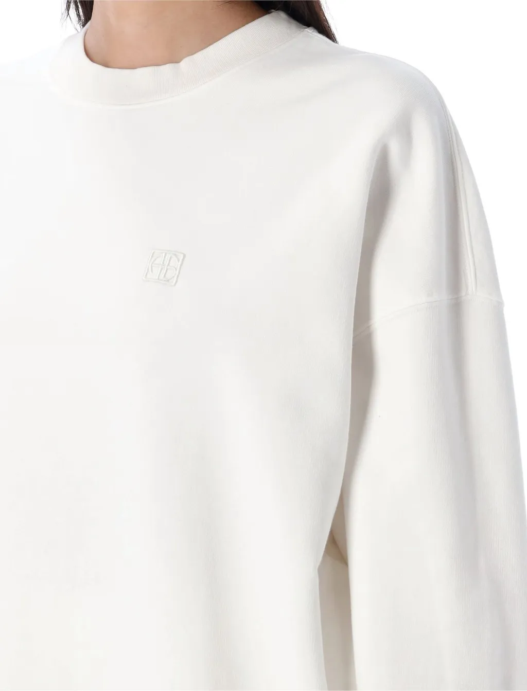 Anine Bing Miles Logo Embroidered Sweatshirt