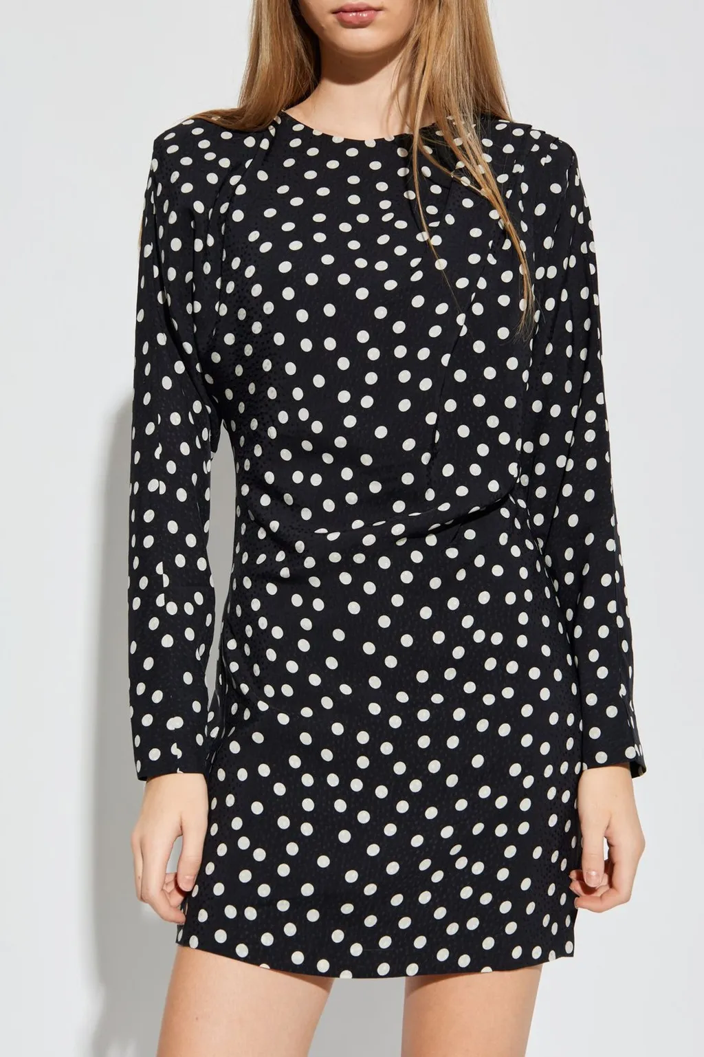 Anine Bing Haven Polka Dot Printed Mini Dress