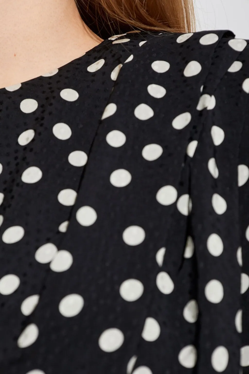 Anine Bing Haven Polka Dot Printed Mini Dress
