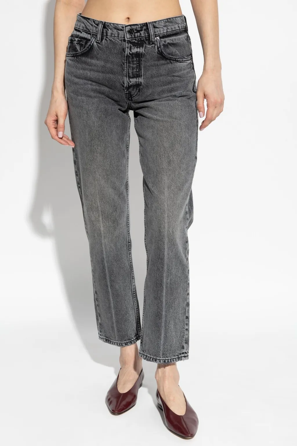Anine Bing Kate Straight-Leg Jeans