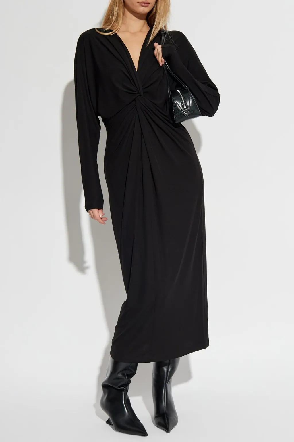 Anine Bing Mathilde Twist-Front Dress