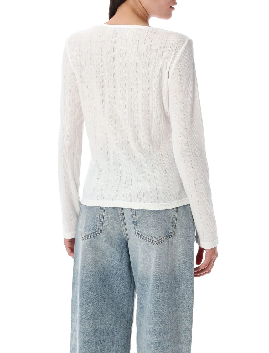 Anine Bing Pia Long-Sleeved Ribbed T-Shirt