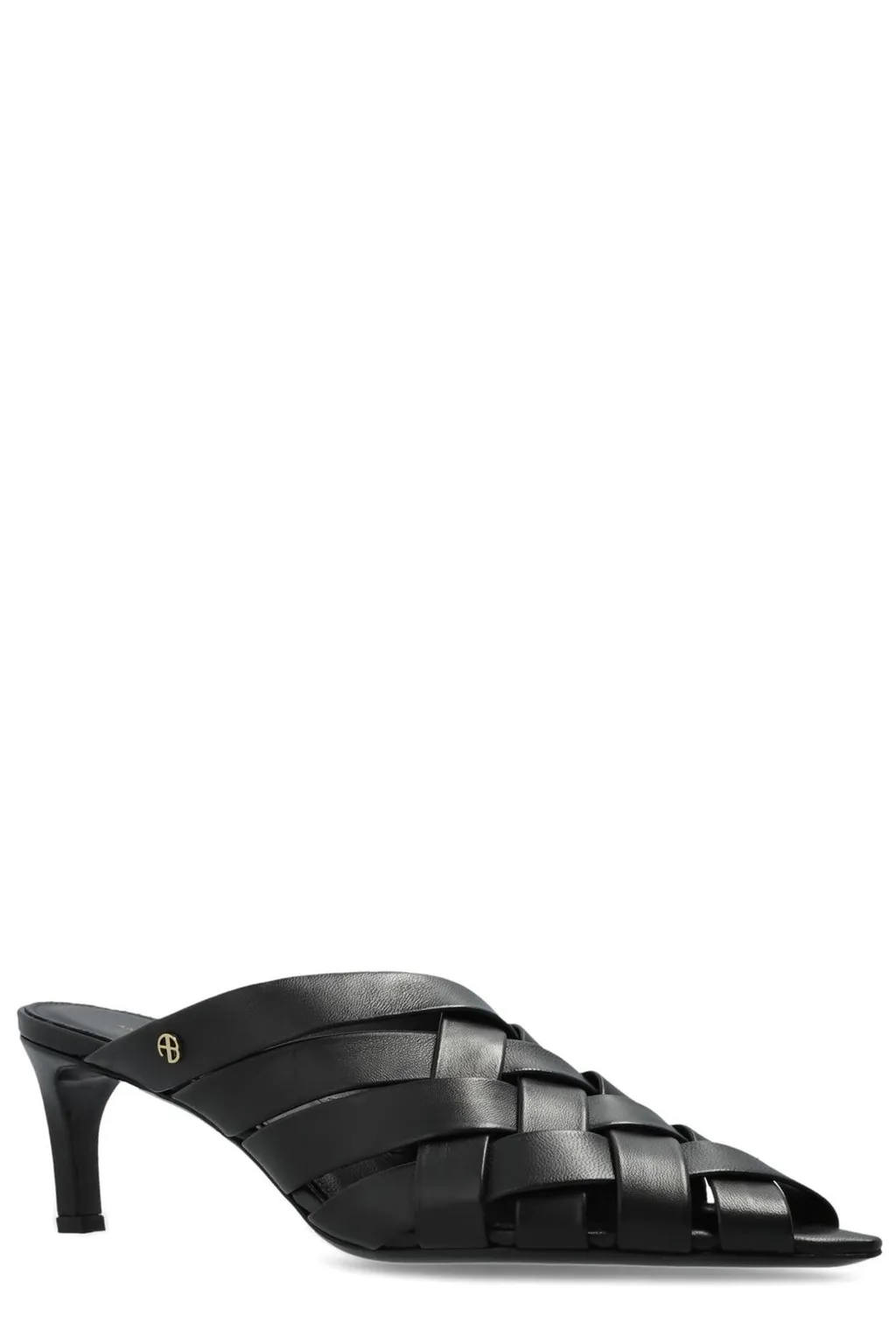 Anine Bing Eve Pointed Toe Woven Mules