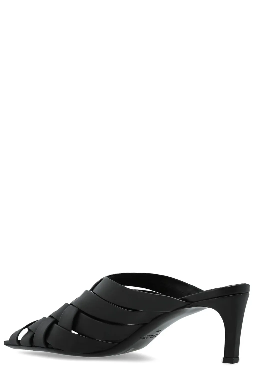 Anine Bing Eve Pointed Toe Woven Mules