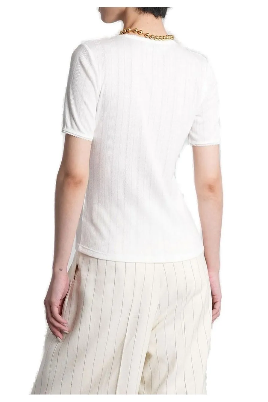 Anine Bing Pia Wide-Ribbed T-Shirt