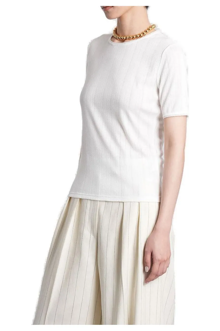 Anine Bing Pia Wide-Ribbed T-Shirt