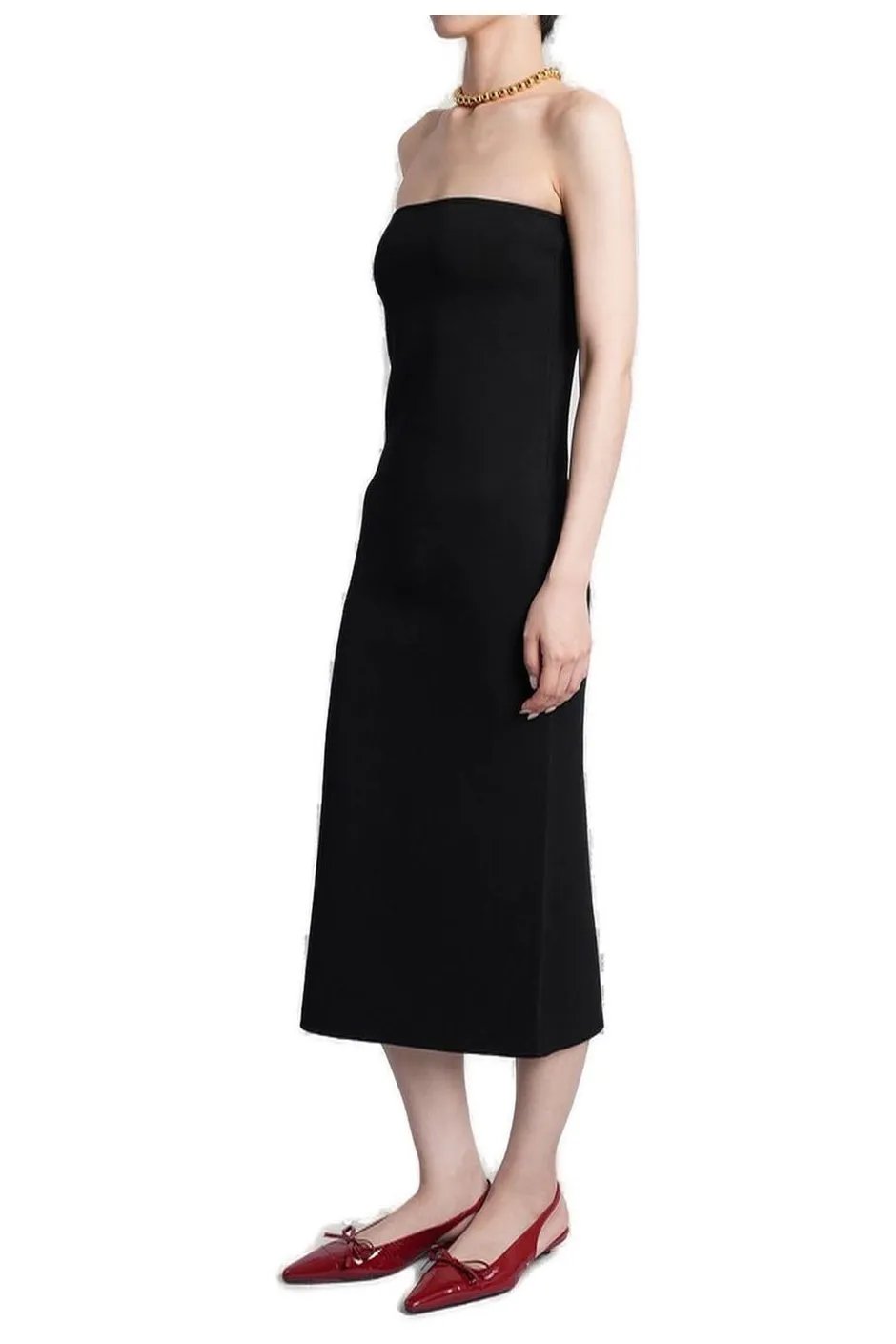 Anine Bing Rosa Strapless Midi Dress