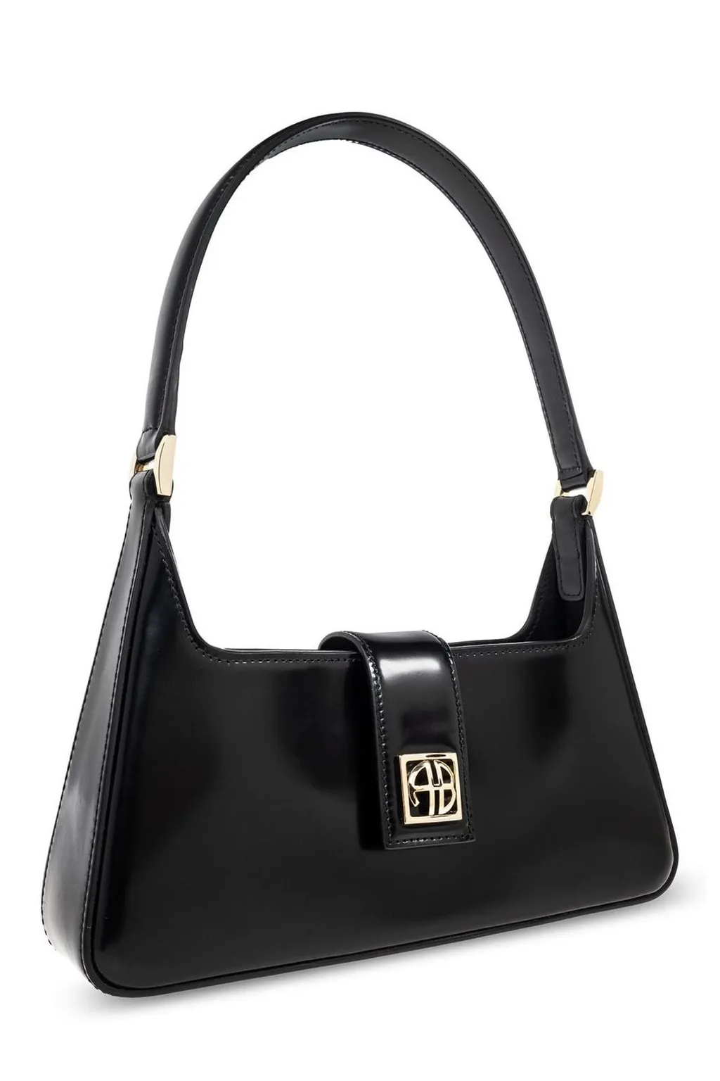 Anine Bing Lou Logo Plaque Shoulder Bag