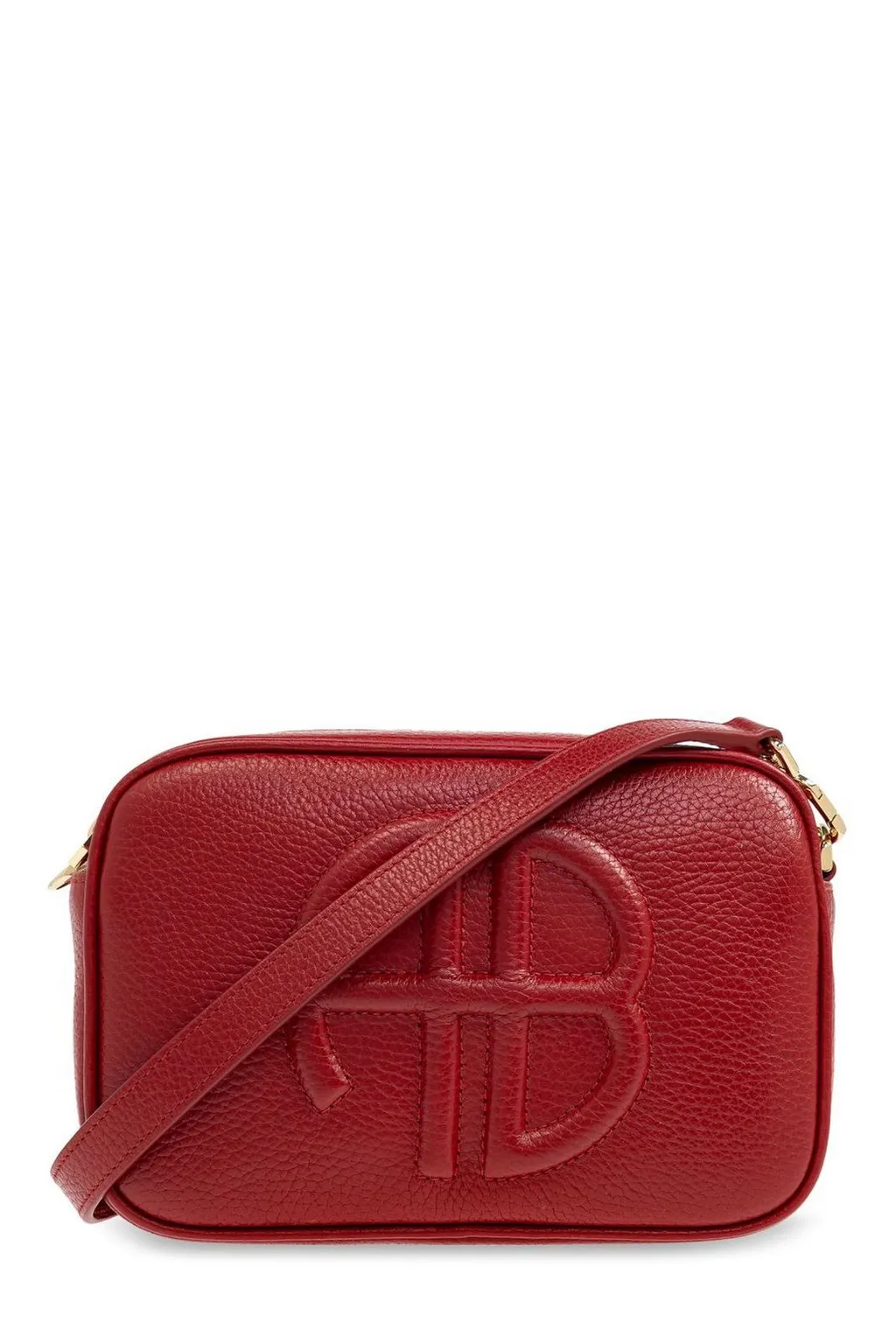 Anine Bing Lili Logo Embossed Shoulder Bag