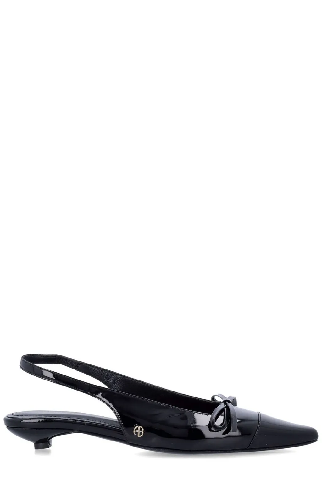 Anine Bing Zoey Bow-Detail Slingback Pumps