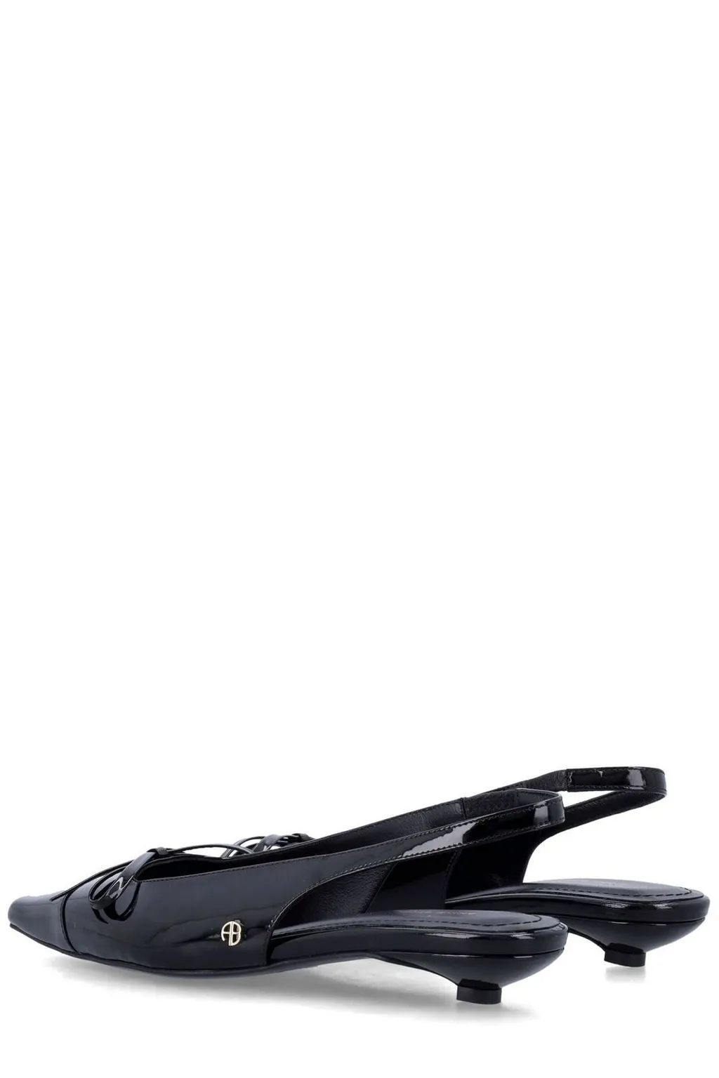 Anine Bing Zoey Bow-Detail Slingback Pumps