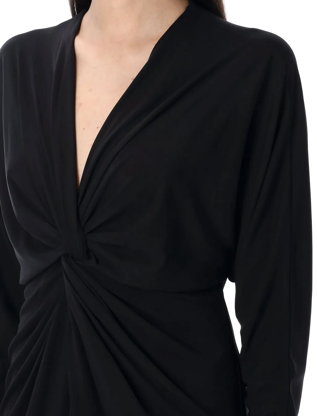 Anine Bing Mathilde Knot-Detailed Mini Dress