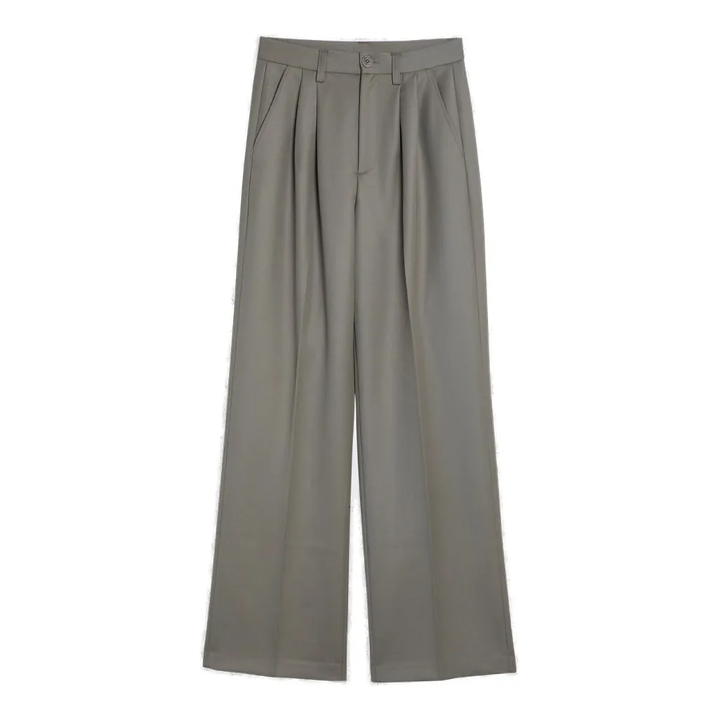 Anine Bing Carrie High Waist Wide-Leg Trousers
