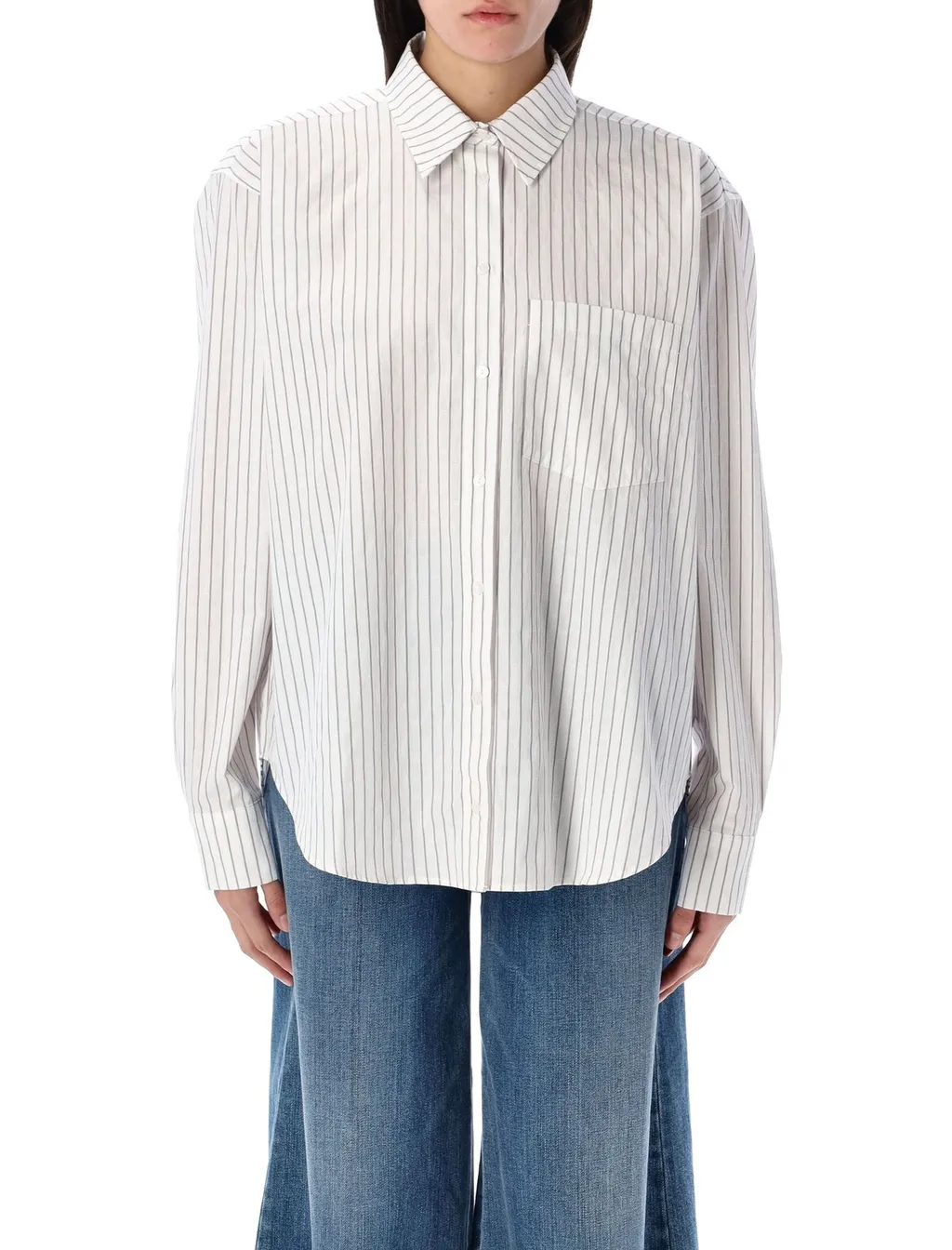 Anine Bing Braxton Striped Shirt
