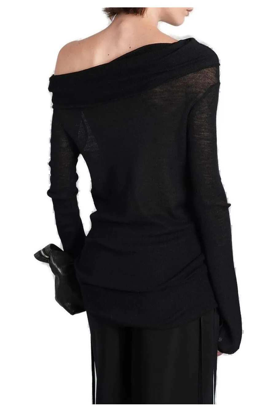 Ann Demeulemeester Tizziana Knitted Long Sleeve Top