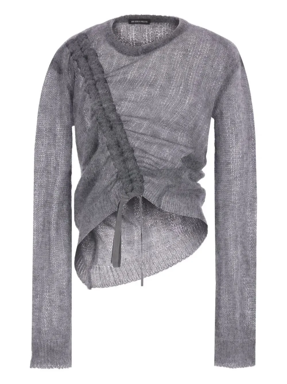 Ann Demeulemeester Drawstring Long-Sleeve Top