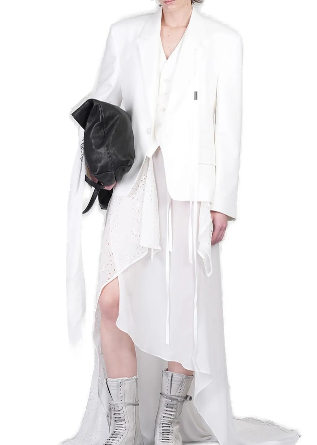Ann Demeulemeester Susa Anglaise Broderie Blazer