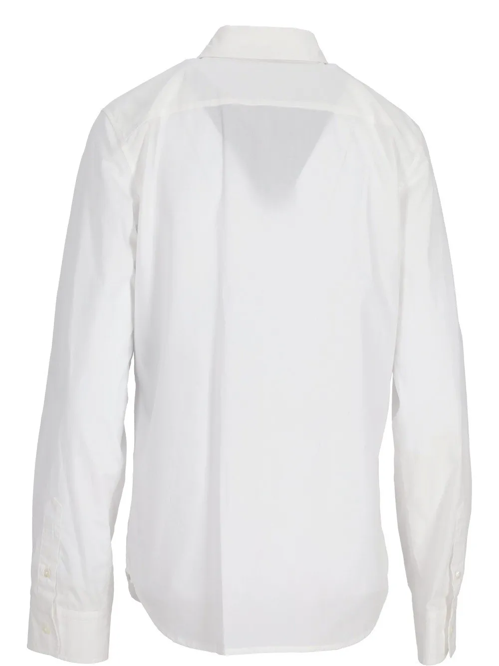 Ann Demeulemeester Long-Sleeved Curved Hem Shirt
