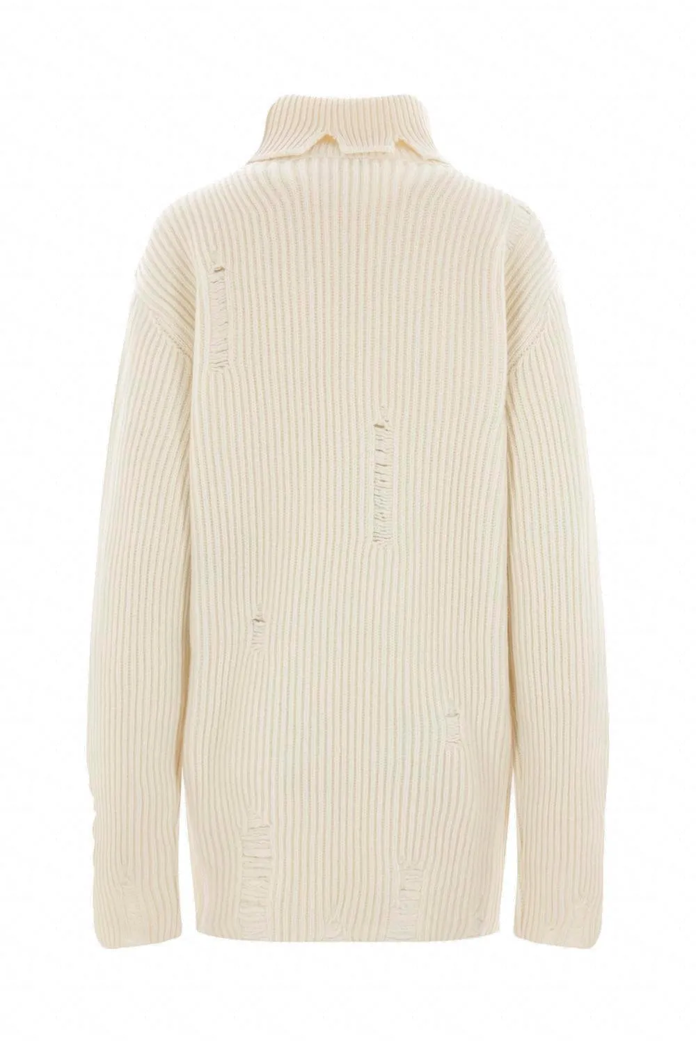 Ann Demeulemeester High-Neck Long-Sleeved Sweater