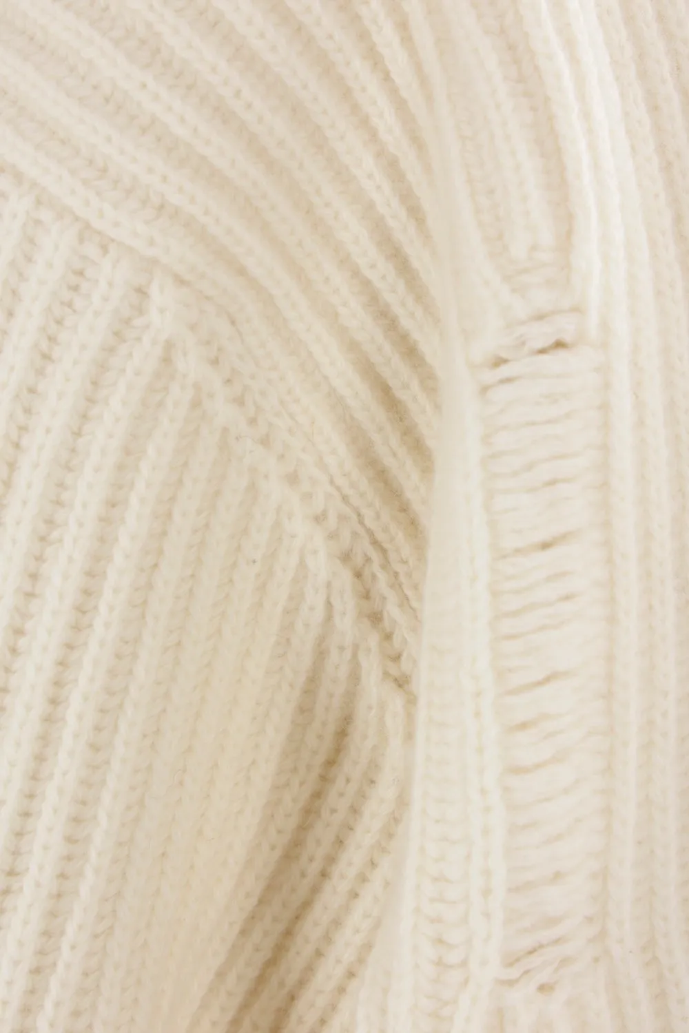 Ann Demeulemeester High-Neck Long-Sleeved Sweater