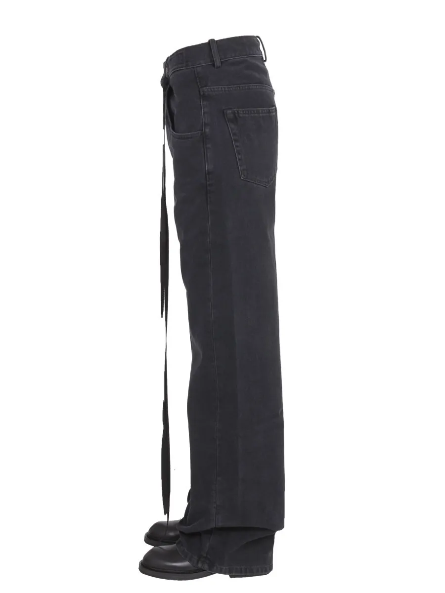 Ann Demeulemeester Logo-Plaque Jeans