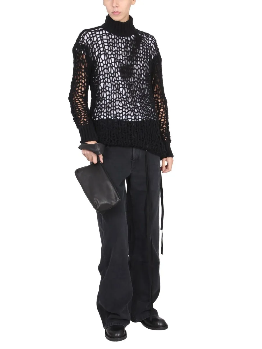Ann Demeulemeester Logo-Plaque Jeans