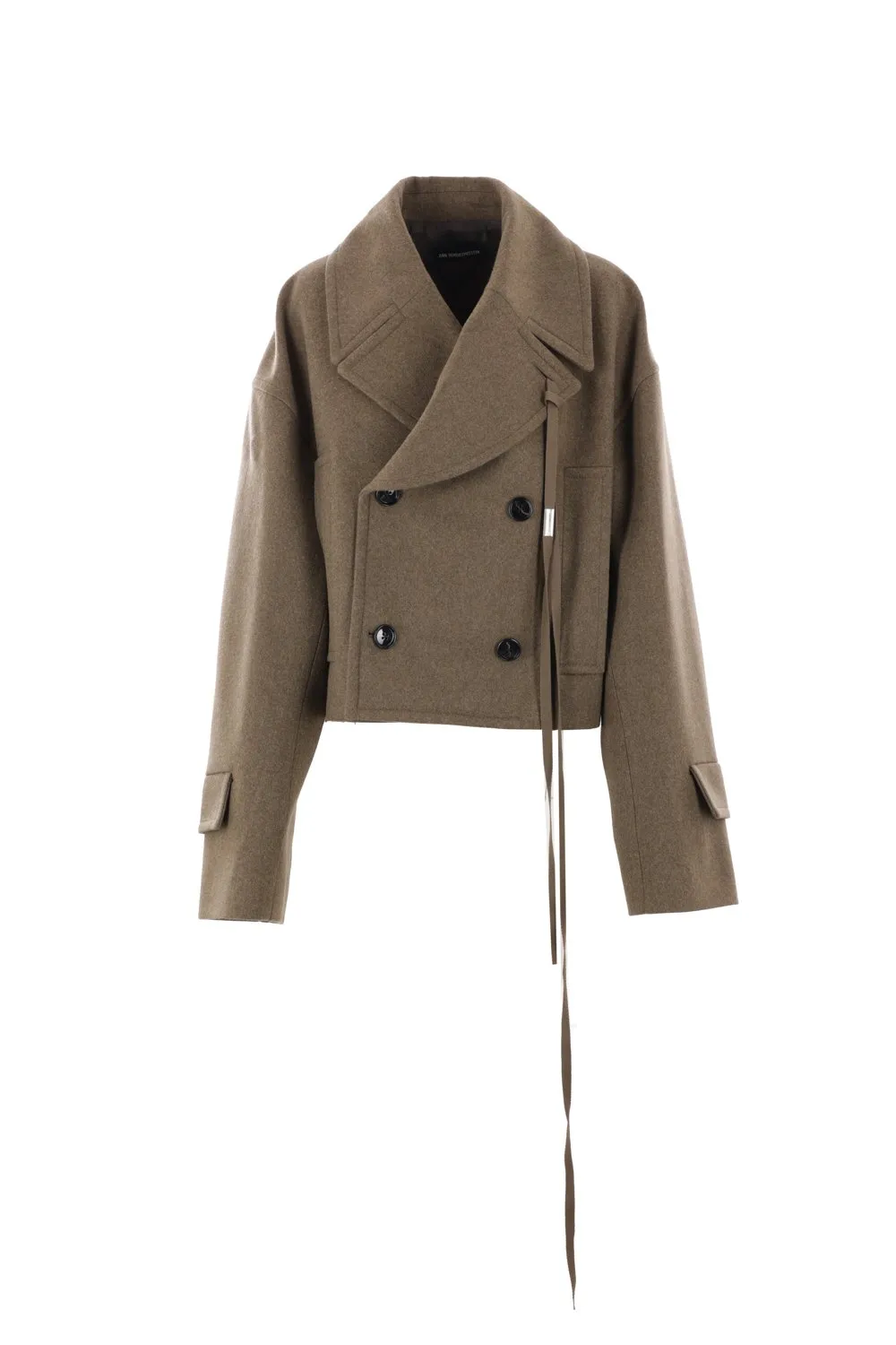 Ann Demeulemeester Davin Double-Breasted High-Comfort Coat