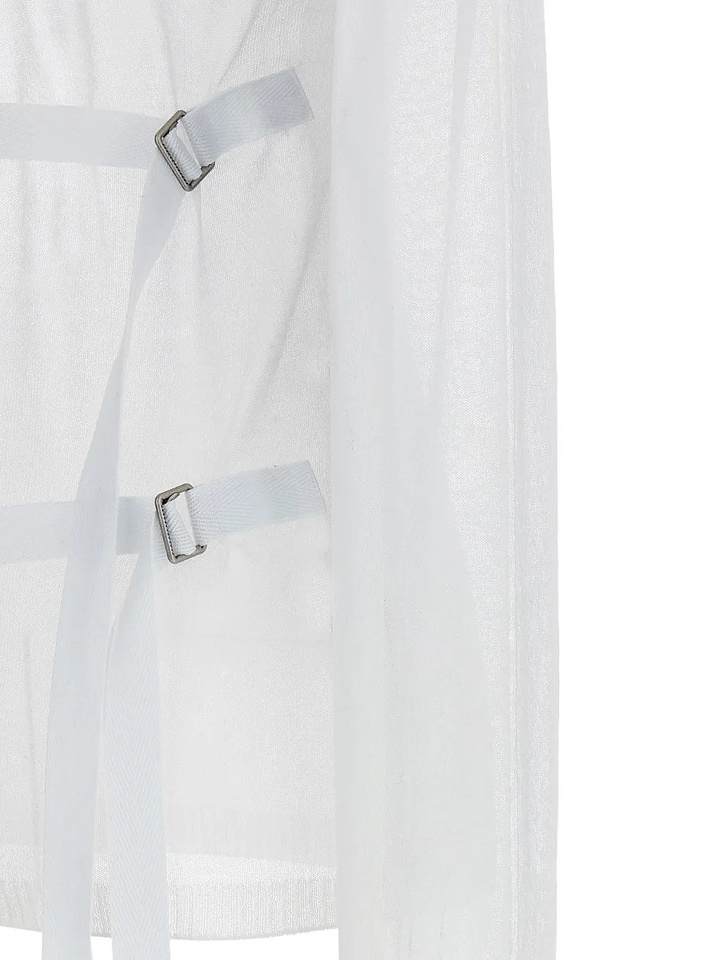 Ann Demeulemeester Blion Sheer Lace-Up Detailed Sweater