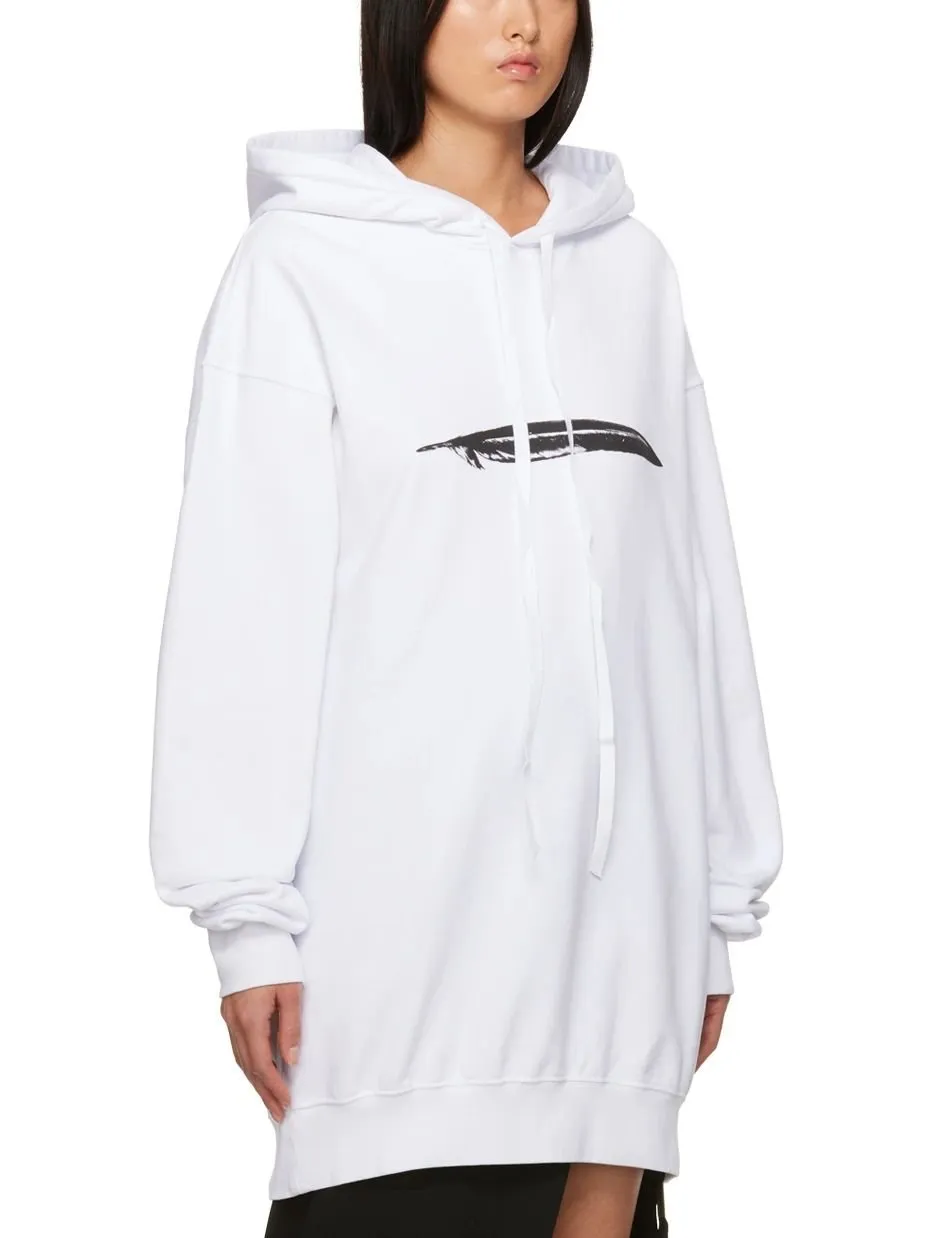 Ann Demeulemeester Annemarie Feather Printed Hoodie