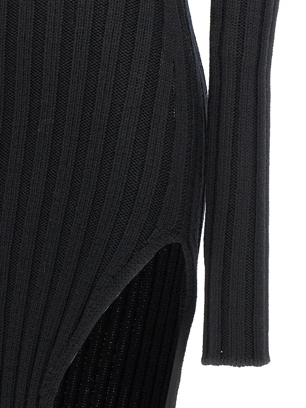 Ann Demeulemeester Cyntia High-Neck Knitted Dress