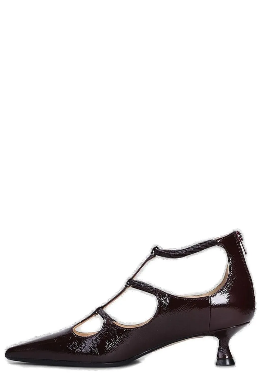 Anna F. Pointed-Toe Cut-Out Detailed Pumps