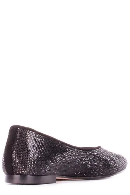 Anna F. Embellished Pointed Toe Ballerina Shoes
