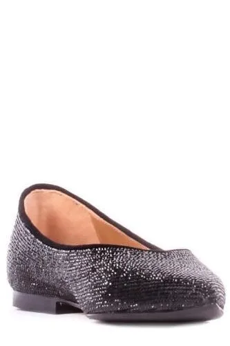 Anna F. Embellished Pointed Toe Ballerina Shoes