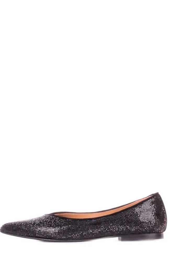 Anna F. Embellished Pointed Toe Ballerina Shoes