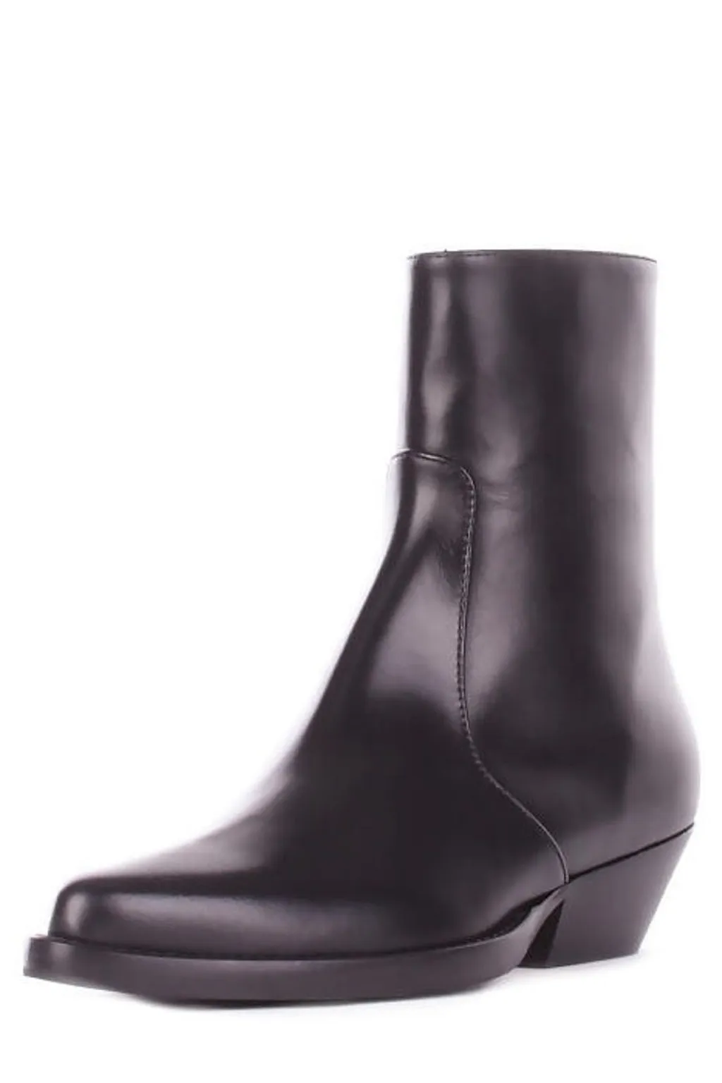 Anna F. Side Zipped Cowboy Ankle Boots
