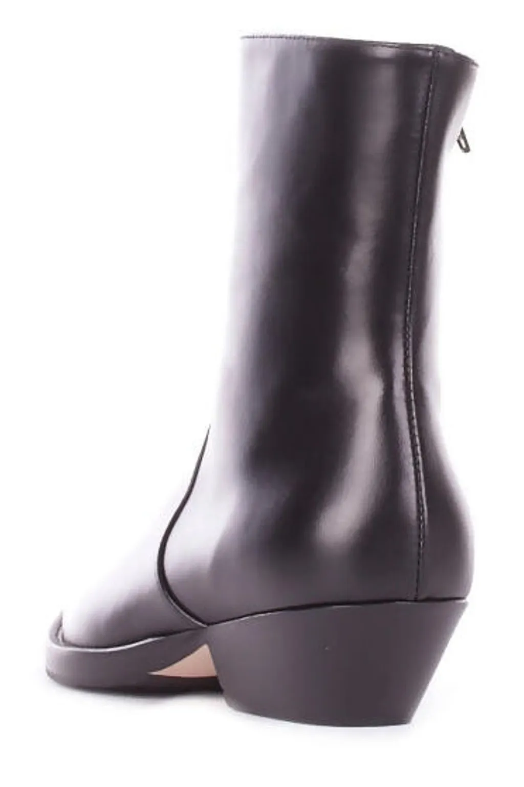 Anna F. Side Zipped Cowboy Ankle Boots