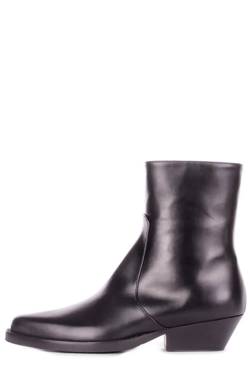 Anna F. Side Zipped Cowboy Ankle Boots