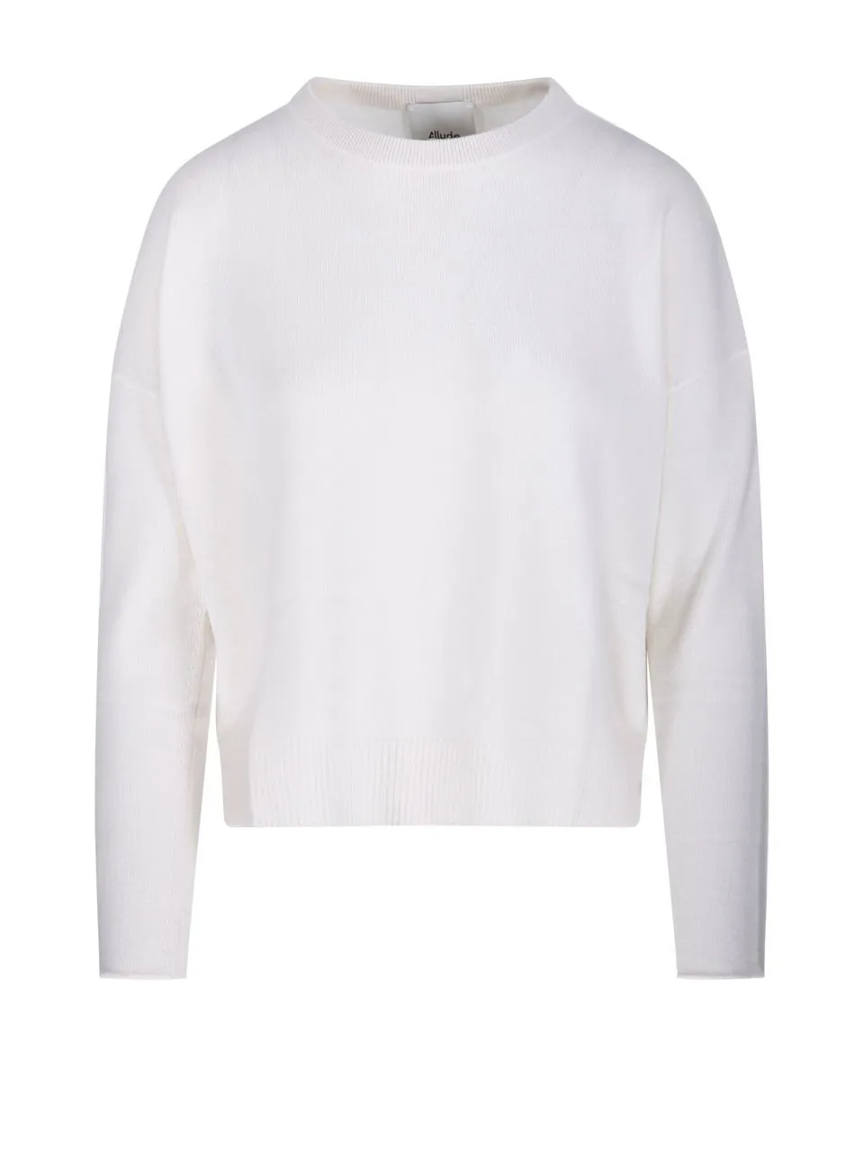 Allude Relaxed Crew Neck Knitted Sweater