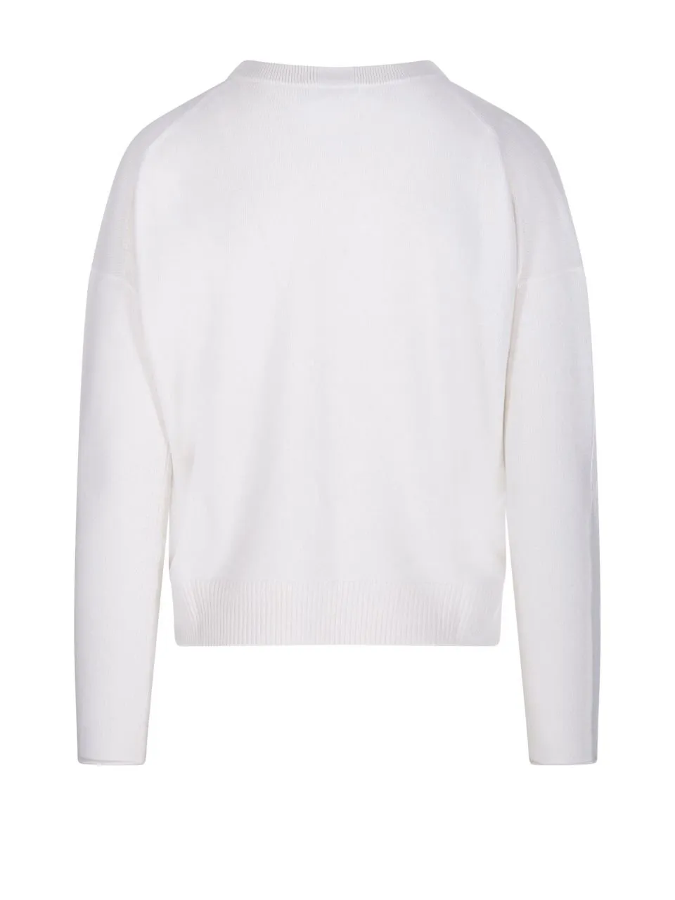 Allude Relaxed Crew Neck Knitted Sweater