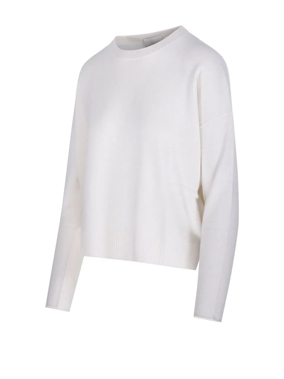 Allude Relaxed Crew Neck Knitted Sweater
