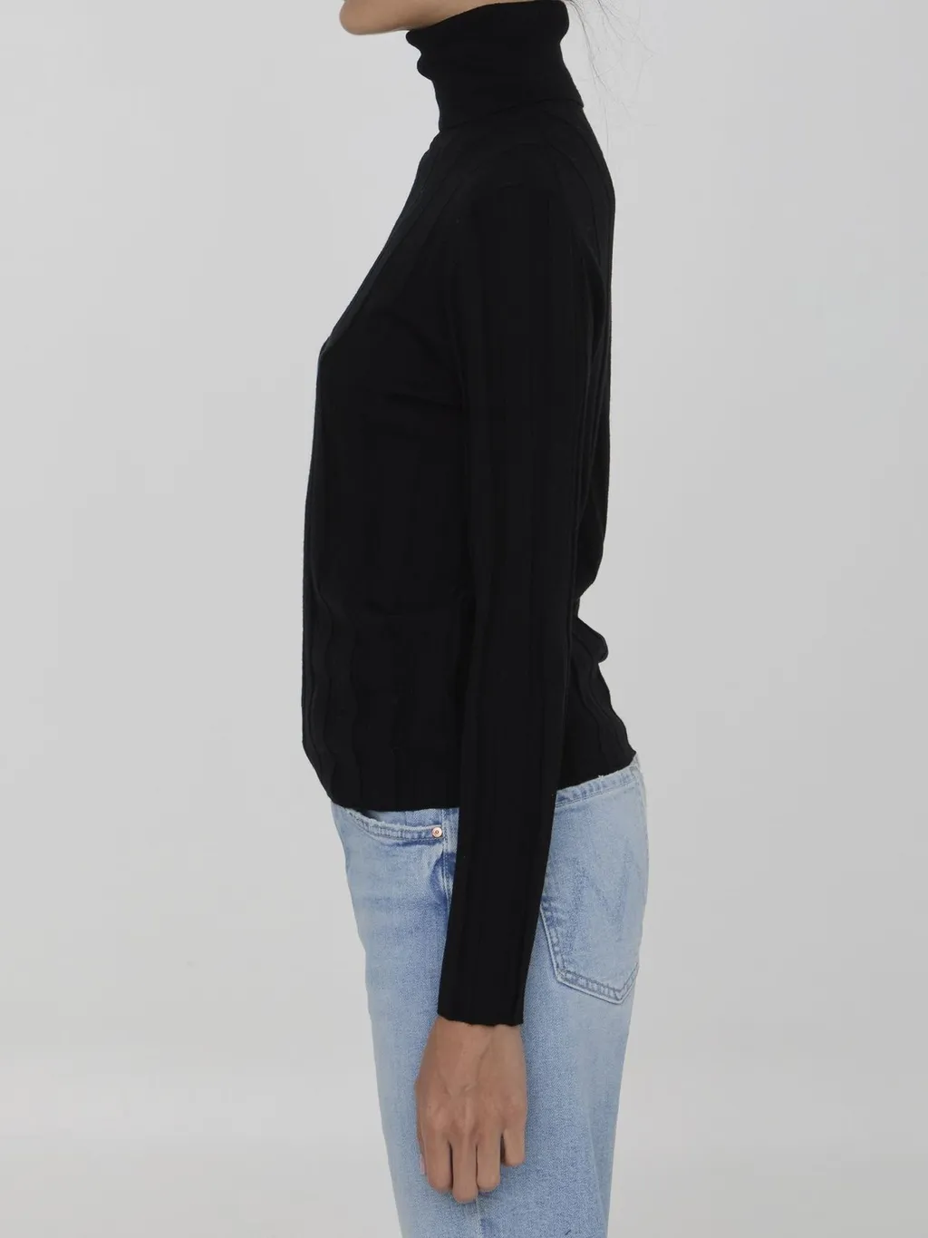 Allude Ribbed Turtleneck Knitwear