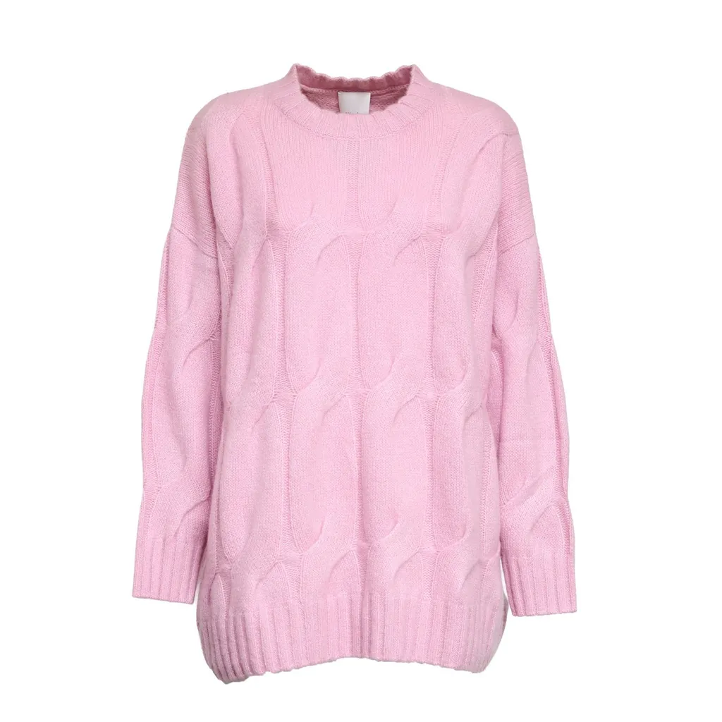 Allude Cable-Knit Oversized Knitwear