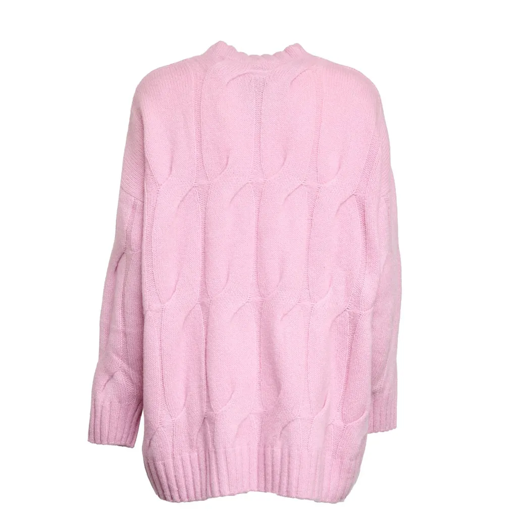 Allude Cable-Knit Oversized Knitwear