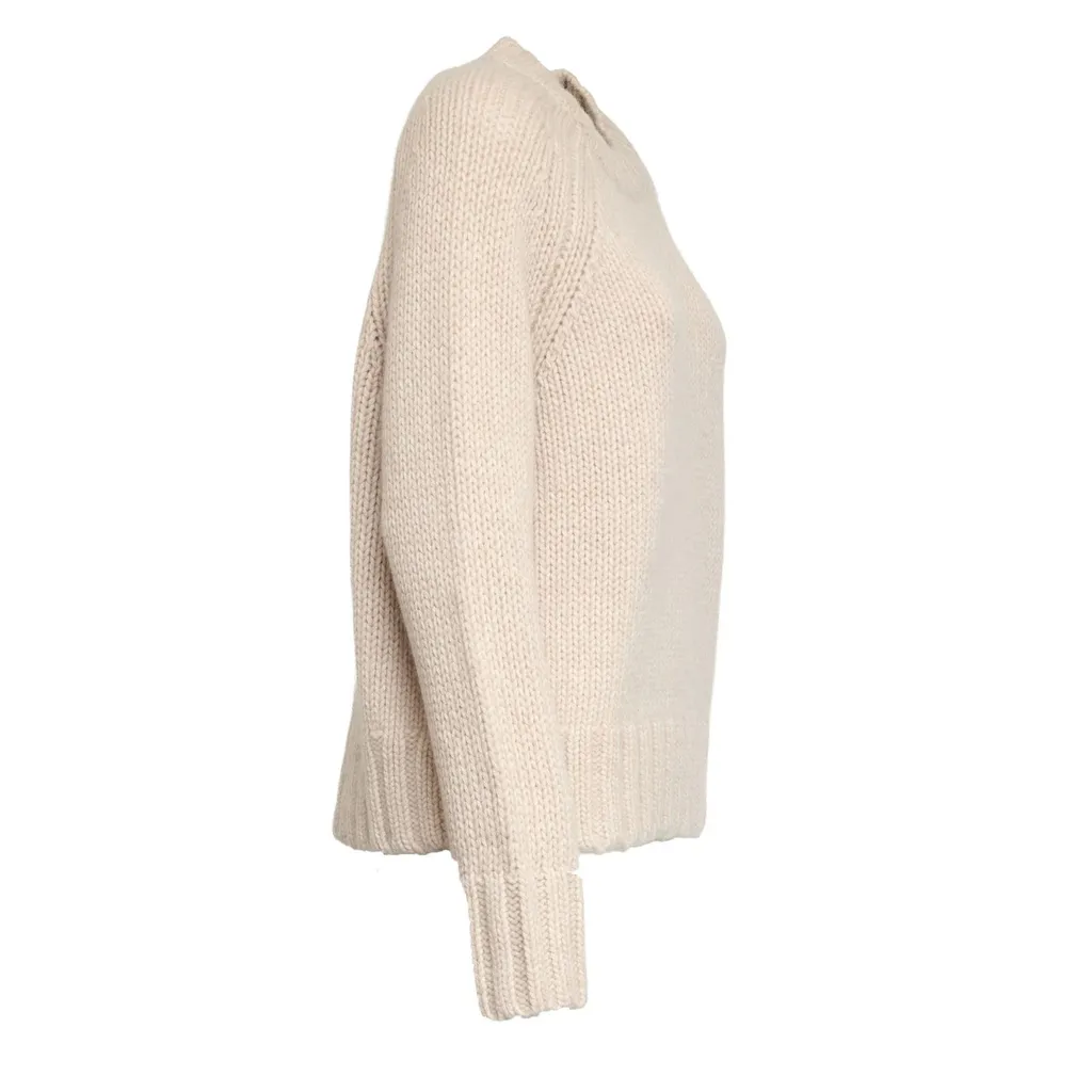 Allude Ribbed Crewneck Knitwear