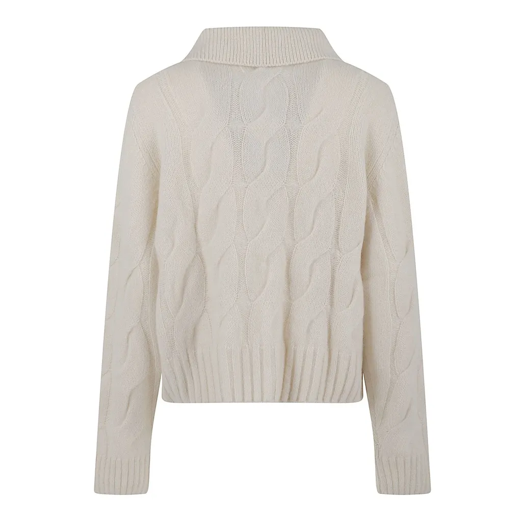 Allude Cable-Knit Cardigan